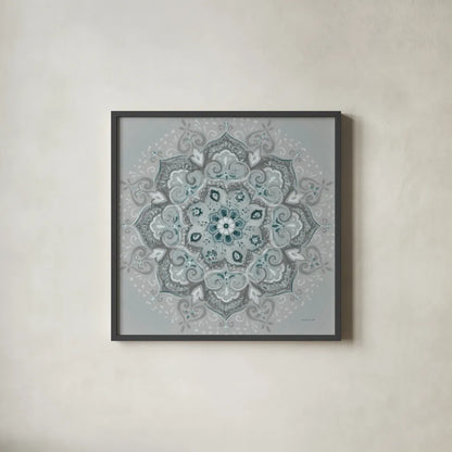 Lunar Embrace II by Danhui Nai. Shown in a sleek black glass frame for a contemporary gallery look. Available as an archival giclee rolled canvas, fine art paper, or poster print. SKU 90794a.