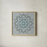 Lunar Embrace II by Danhui Nai. Shown in a natural wood glass frame for a timeless modern aesthetic. Available as an archival giclee rolled canvas, fine art paper, or poster print. SKU 90794a.