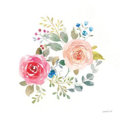 Lush Roses V by Danhui Nai. SKU 68817a. Archival Giclee Fine art print for wall decor.