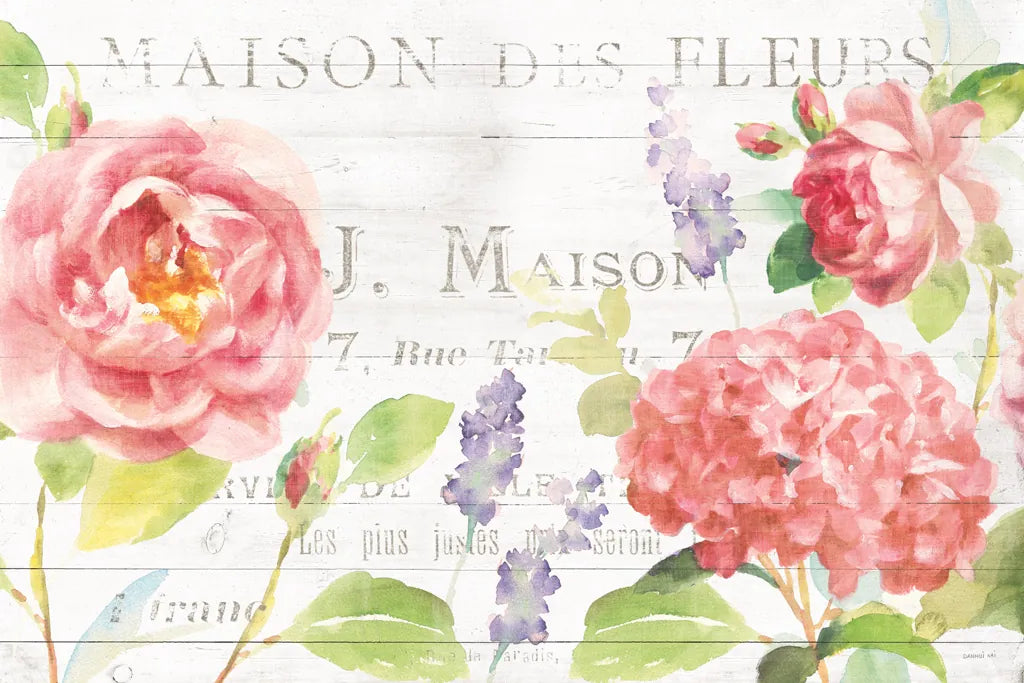 Maison Des Fleurs I by Danhui Nai. SKU 45831i. Archival Giclee Fine art print for wall decor.