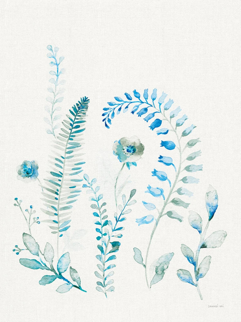 Malmo Garden II Linen Dark by Danhui Nai