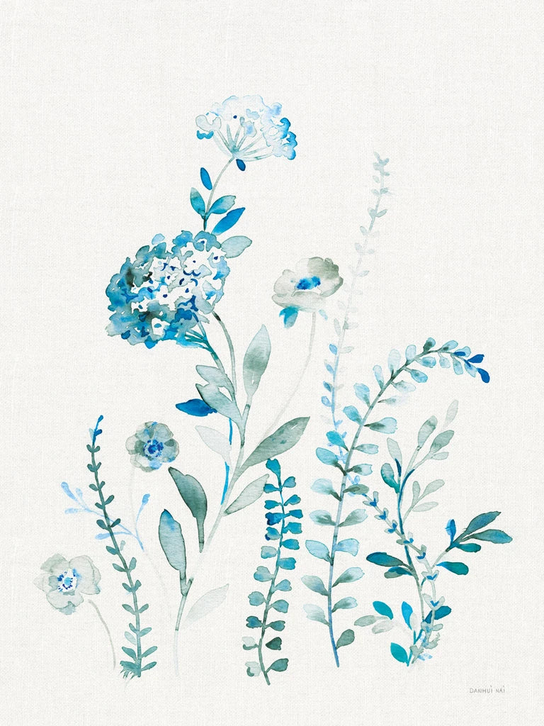 Malmo Garden III Linen Dark by Danhui Nai