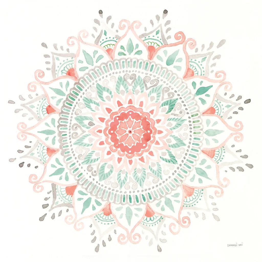 Mandala Delight I by Danhui Nai. SKU 43079a. Archival Giclee Fine art print for wall decor.