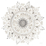 Mandala Delight I Neutral by Danhui Nai. SKU 56581a. Archival Giclee Fine art print for wall decor.