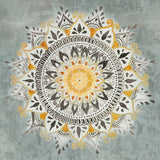 Mandala Delight I Yellow Grey by Danhui Nai. SKU 45668a. Archival Giclee Fine art print for wall decor.