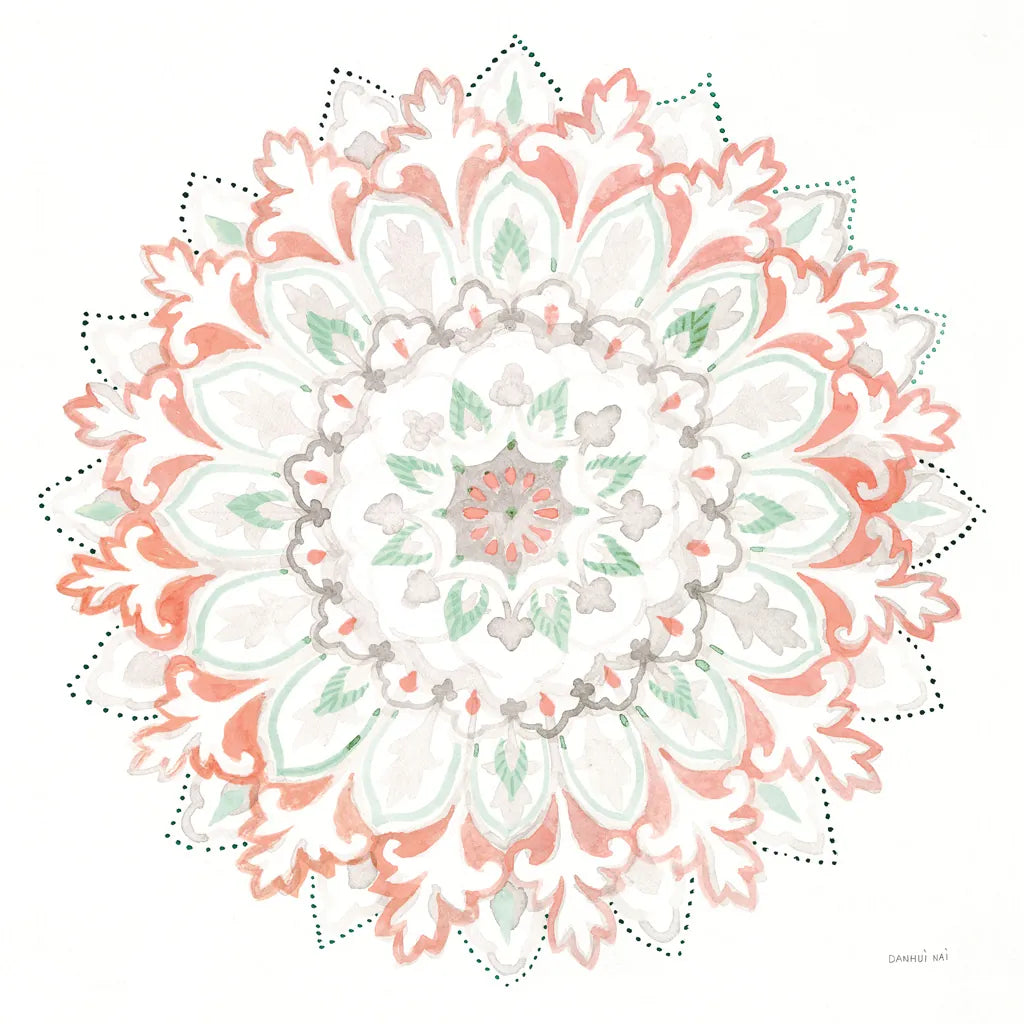 Mandala Delight II by Danhui Nai. SKU 43080a. Archival Giclee Fine art print for wall decor.