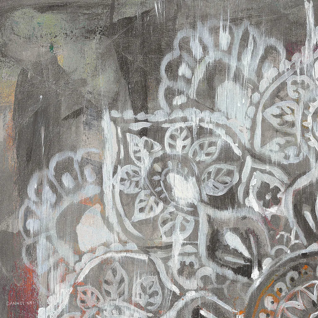 Mandala in Neutral II Sq I by Danhui Nai. SKU 28147a. Archival Giclee Fine art print for wall decor.