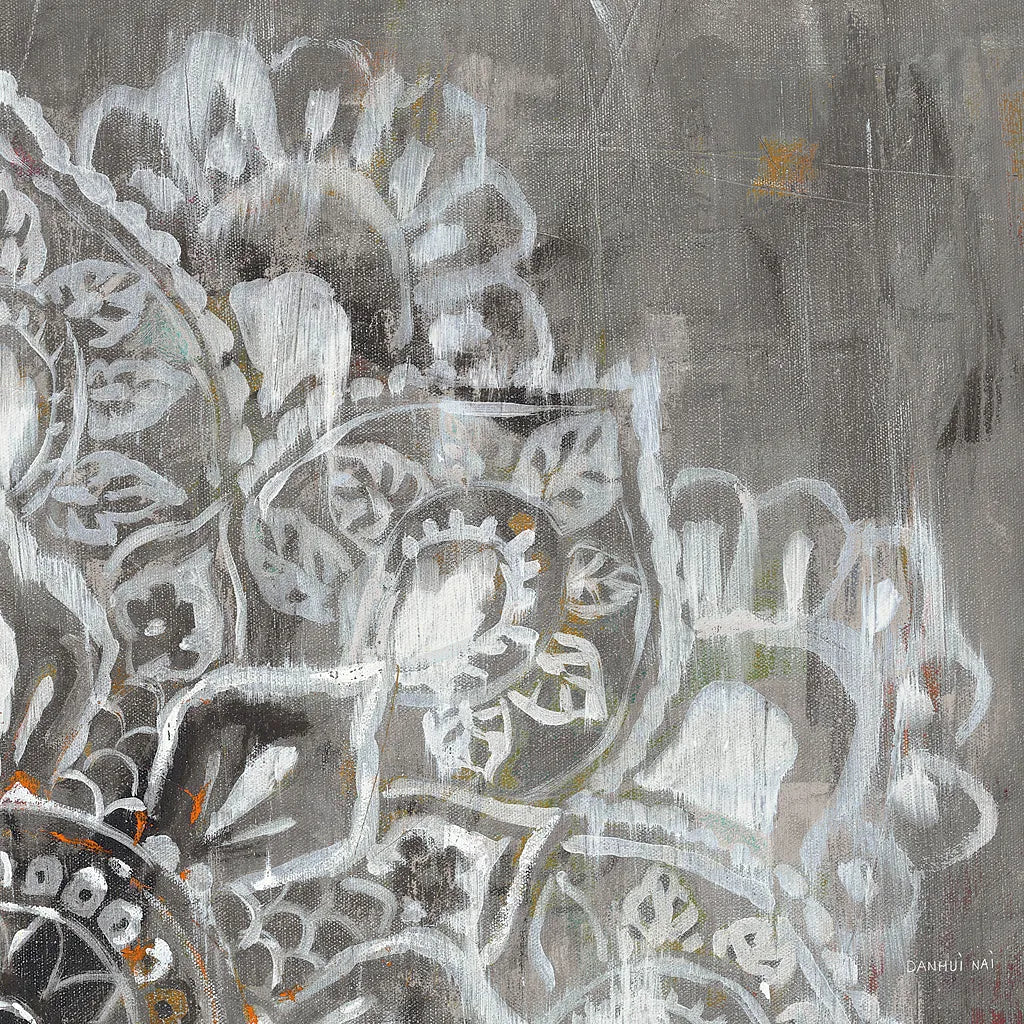 Mandala in Neutral II Sq II by Danhui Nai. SKU 28148a. Archival Giclee Fine art print for wall decor.