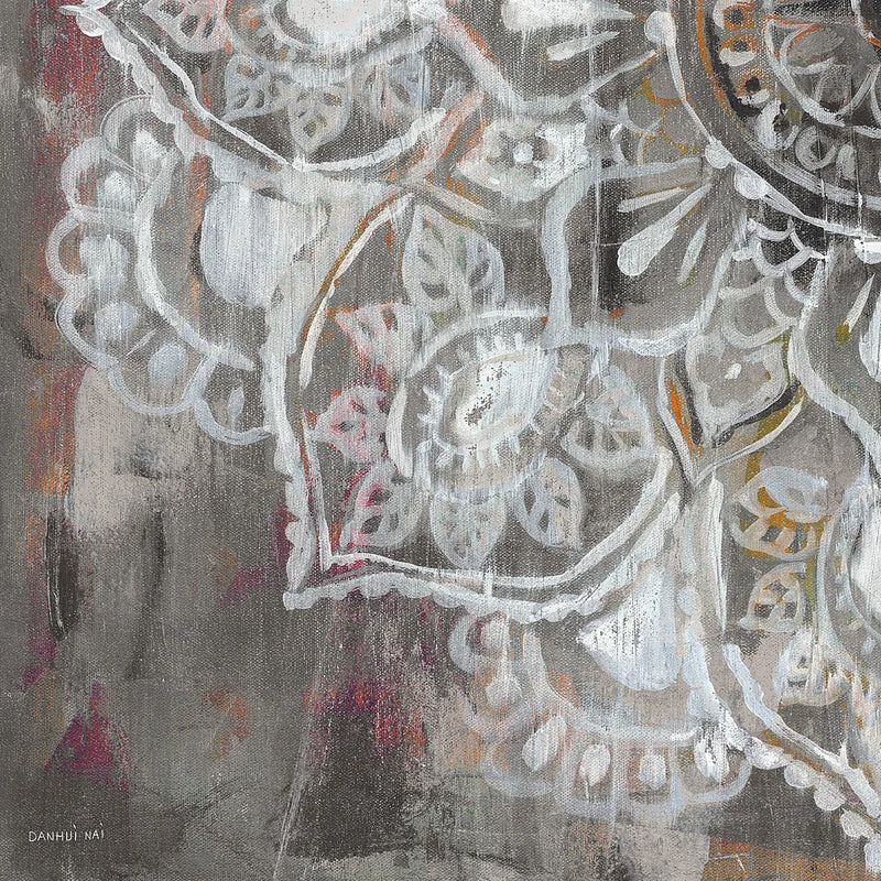 Mandala in Neutral II Sq III by Danhui Nai. SKU 28149a. Archival Giclee Fine art print for wall decor.