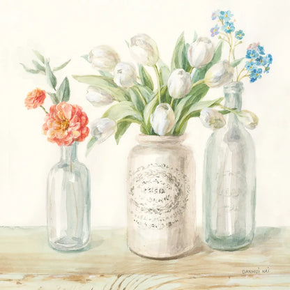 Marmalade Flowers II by Danhui Nai. SKU 74531a. Archival Giclee Fine art print for wall decor.