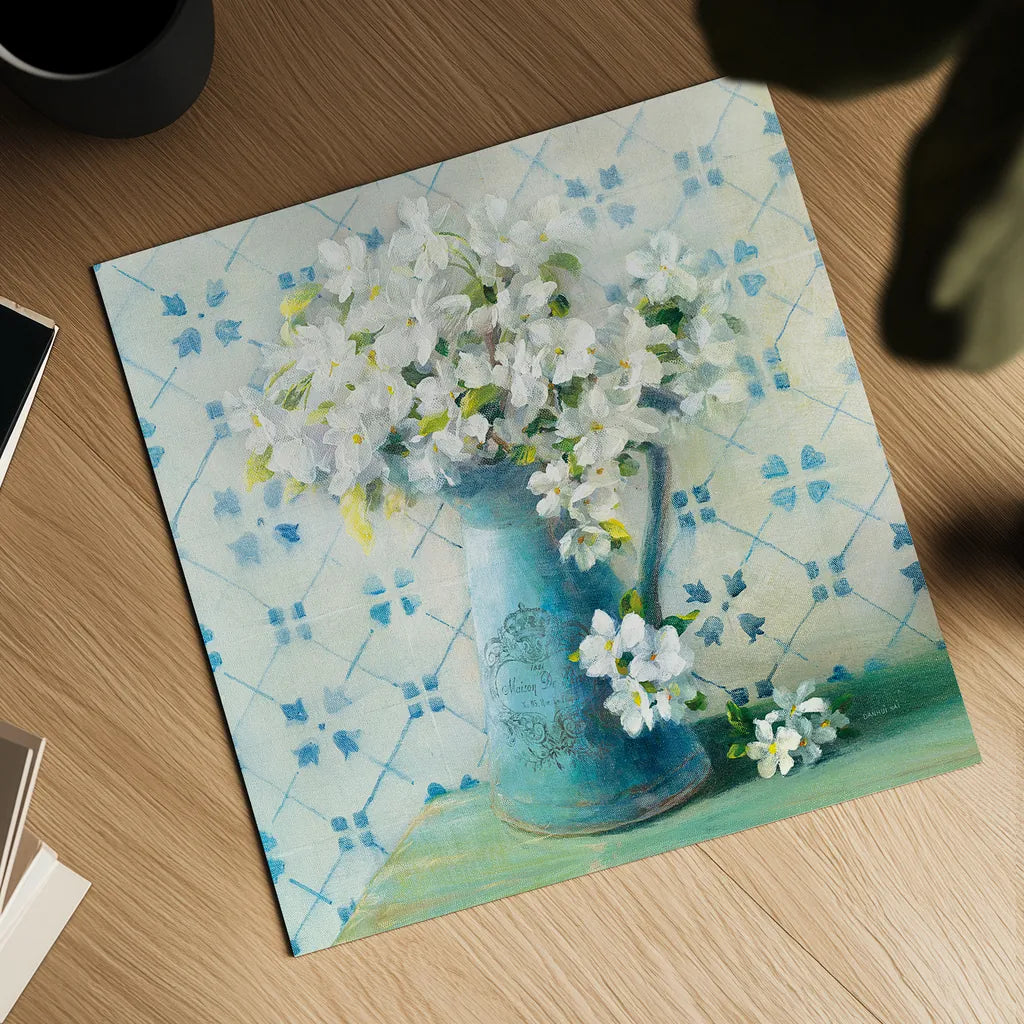 May Blossoms II Crop by Danhui Nai. Shown as a detailed flat fine art print, highlighting archival giclee quality. Available as an archival giclee rolled canvas, fine art paper, or poster print. SKU 16265a.