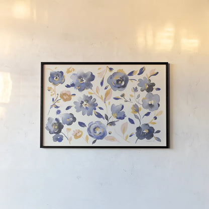 May Flowers I by Danhui Nai. shown as a paper print in a black flame. Available as a archival giclee rolled canvas, fine art paper, or poster print. SKU 71819i.