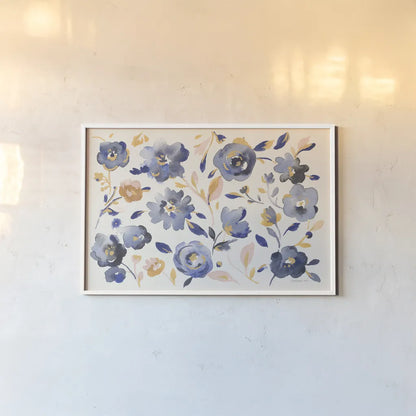 May Flowers I by Danhui Nai. shown as a paper print in a white frame. Available as a archival giclee rolled canvas, fine art paper, or poster print. SKU 71819i.