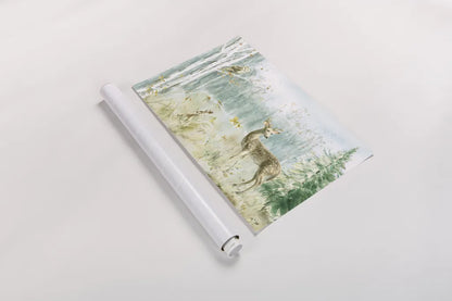 Meadows Edge I by Danhui Nai. shown as a rolled paper print. Available as archival giclee rolled canvas, fine art paper, or poster print. SKU 61968i.