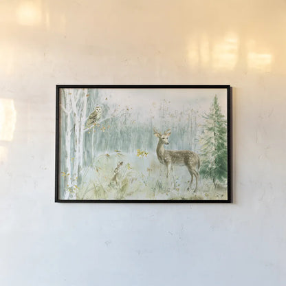 Meadows Edge I by Danhui Nai. shown as a paper print in a black flame. Available as a archival giclee rolled canvas, fine art paper, or poster print. SKU 61968i.