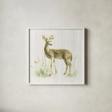Meadows Edge III on Wood by Danhui Nai. Shown in a crisp white glass frame for a clean and minimalist style. Available as an archival giclee rolled canvas, fine art paper, or poster print. SKU 61976a.