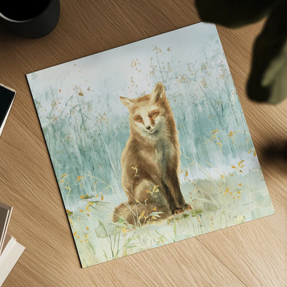 Meadows Edge IV by Danhui Nai. Shown as a detailed flat fine art print, highlighting archival giclee quality. Available as an archival giclee rolled canvas, fine art paper, or poster print. SKU 61971a.