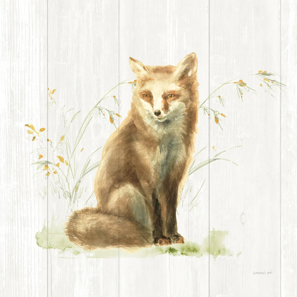 Meadows Edge IV on Wood by Danhui Nai. SKU 61977a. Archival Giclee Fine art print for wall decor.