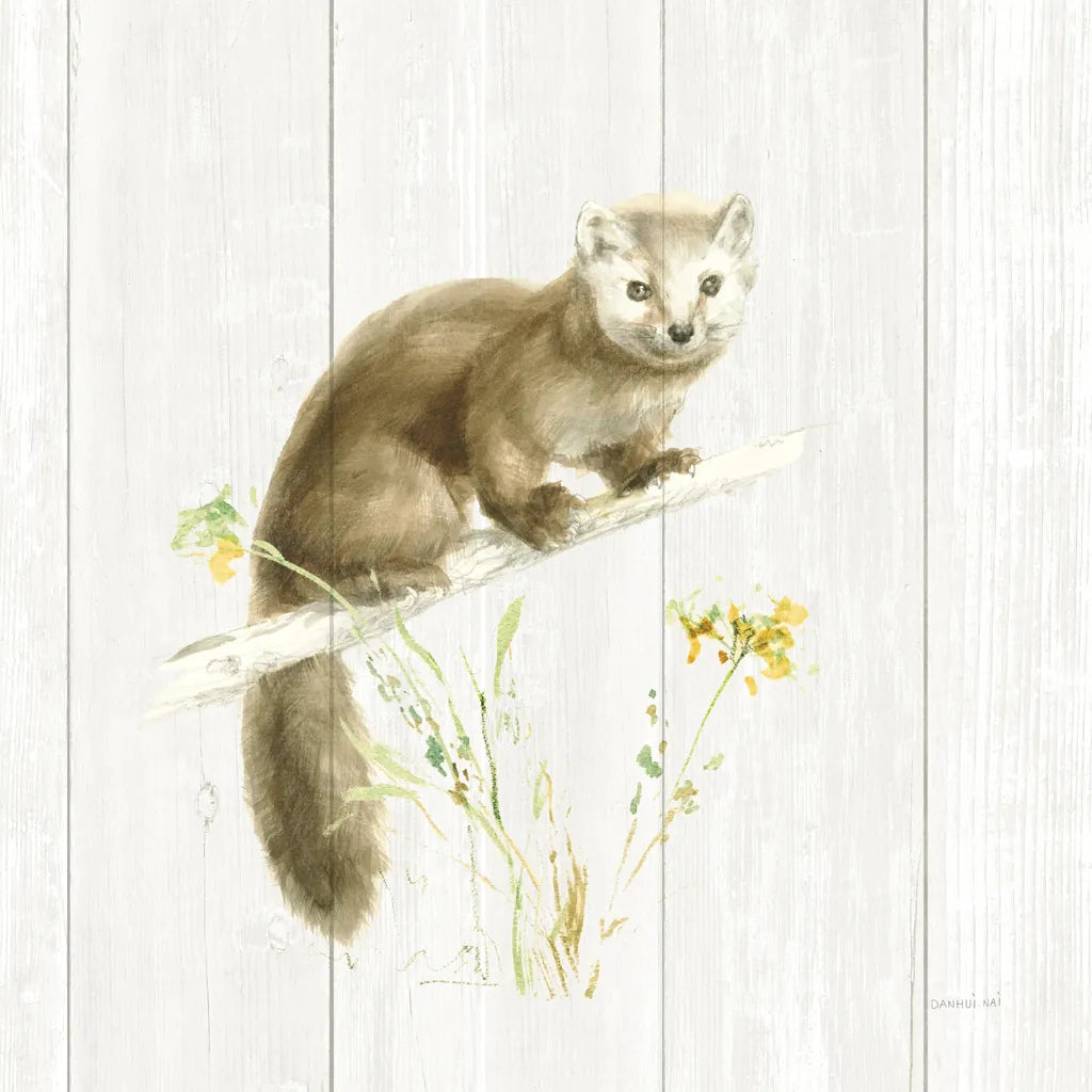 Meadows Edge V on Wood by Danhui Nai. SKU 61978a. Archival Giclee Fine art print for wall decor.