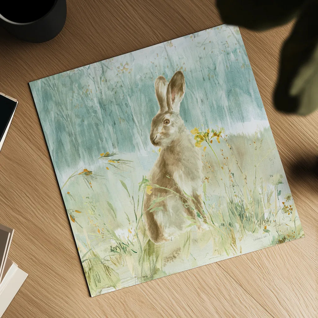 Meadows Edge VII by Danhui Nai. Shown as a detailed flat fine art print, highlighting archival giclee quality. Available as an archival giclee rolled canvas, fine art paper, or poster print. SKU 61974a.