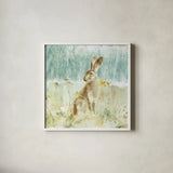 Meadows Edge VII by Danhui Nai. Shown in a crisp white glass frame for a clean and minimalist style. Available as an archival giclee rolled canvas, fine art paper, or poster print. SKU 61974a.