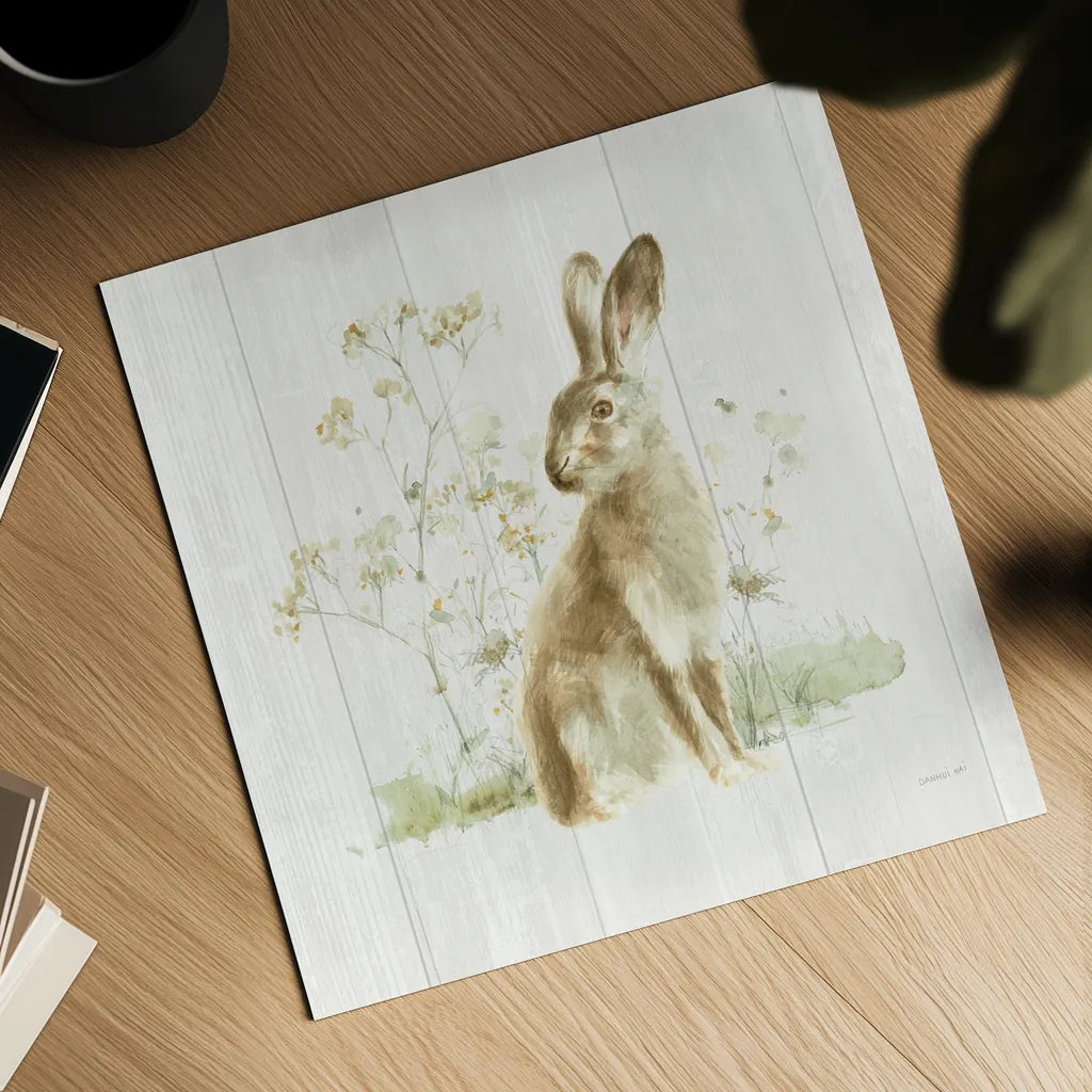 Meadows Edge VII on Wood by Danhui Nai. Shown as a detailed flat fine art print, highlighting archival giclee quality. Available as an archival giclee rolled canvas, fine art paper, or poster print. SKU 61980a.