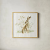 Meadows Edge VII on Wood by Danhui Nai. Shown in a natural wood glass frame for a timeless modern aesthetic. Available as an archival giclee rolled canvas, fine art paper, or poster print. SKU 61980a.
