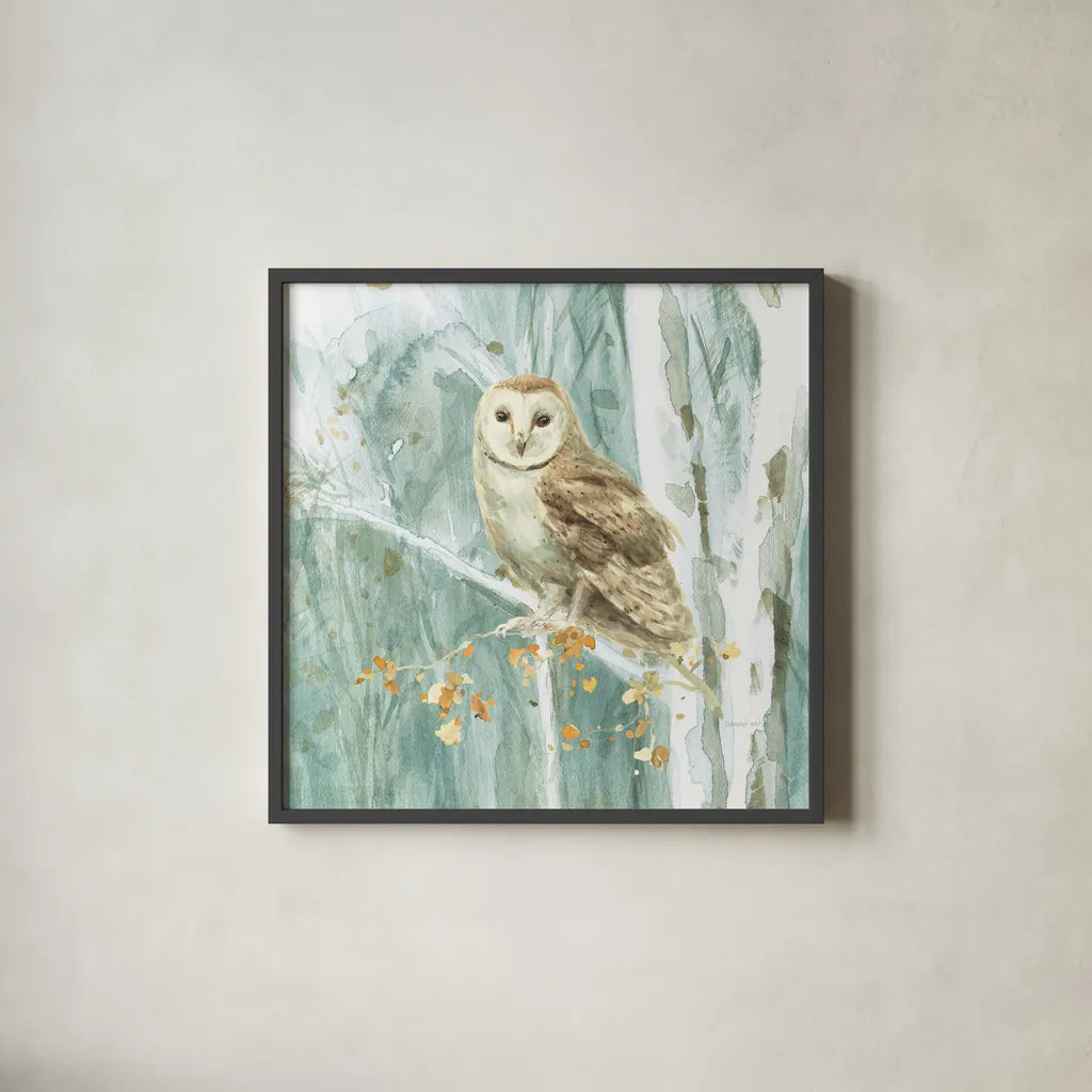 Meadows Edge VIII by Danhui Nai. Shown in a sleek black glass frame for a contemporary gallery look. Available as an archival giclee rolled canvas, fine art paper, or poster print. SKU 61975a.