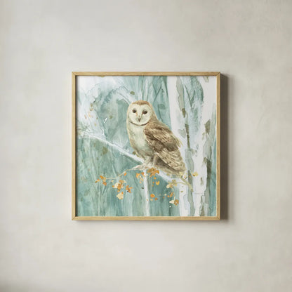 Meadows Edge VIII by Danhui Nai. Shown in a natural wood glass frame for a timeless modern aesthetic. Available as an archival giclee rolled canvas, fine art paper, or poster print. SKU 61975a.