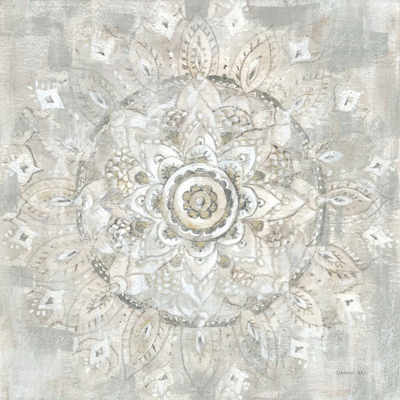 Medallion of Light Neutral by Danhui Nai. SKU 79423a. Archival Giclee Fine art print for wall decor.