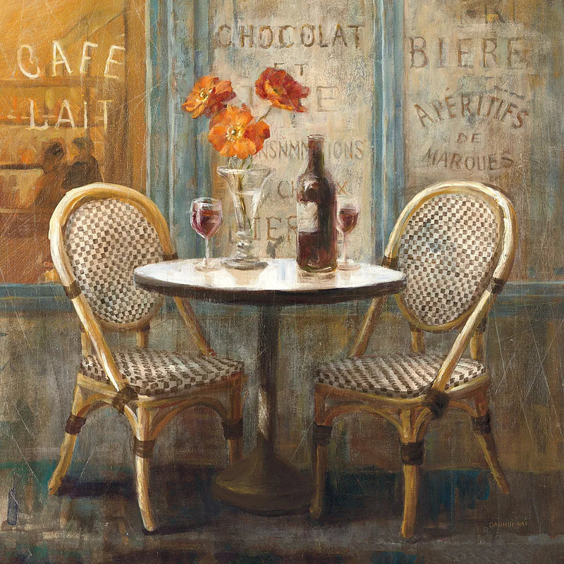 Meet Me at Le Cafe I by Danhui Nai. SKU 10375a. Archival Giclee Fine art print for wall decor.