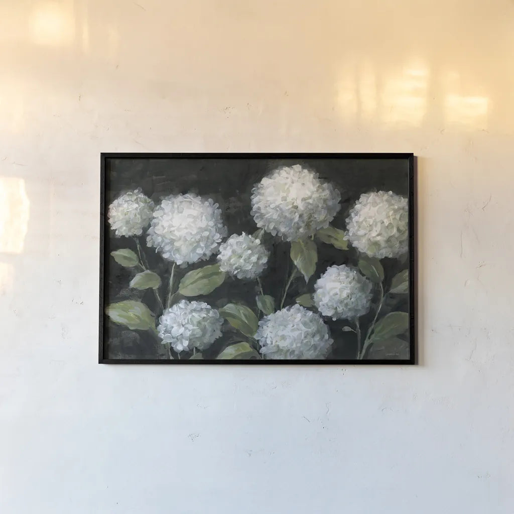 Midnight Garden by Danhui Nai. shown as a paper print in a black flame. Available as a archival giclee rolled canvas, fine art paper, or poster print. SKU 92540i.