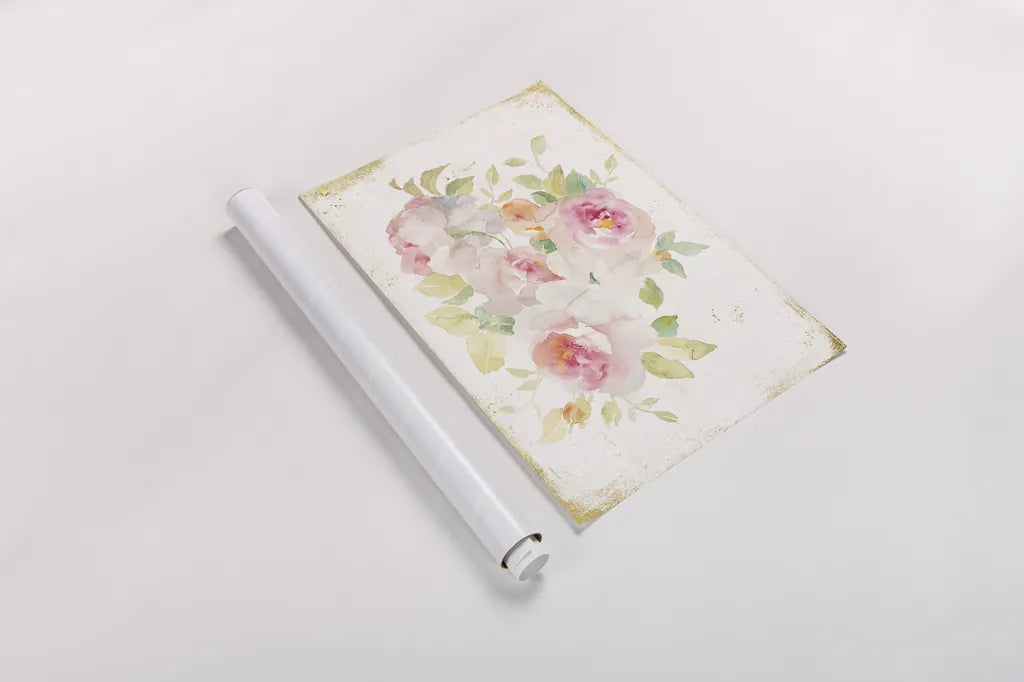 Midsummer III Gold by Danhui Nai. shown as a rolled paper print. Available as archival giclee rolled canvas, fine art paper, or poster print. SKU 27725i.