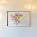Midsummer IV Gold by Danhui Nai. shown as a paper print in a natural frame. Available as a archival giclee rolled canvas, fine art paper, or poster print. SKU 27726i.