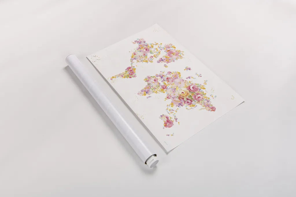 Midsummer World - No Border by Danhui Nai. shown as a rolled paper print. Available as archival giclee rolled canvas, fine art paper, or poster print. SKU 48401i.