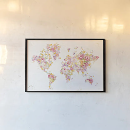 Midsummer World - No Border by Danhui Nai. shown as a paper print in a black flame. Available as a archival giclee rolled canvas, fine art paper, or poster print. SKU 48401i.