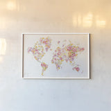 Midsummer World - No Border by Danhui Nai. shown as a paper print in a white frame. Available as a archival giclee rolled canvas, fine art paper, or poster print. SKU 48401i.