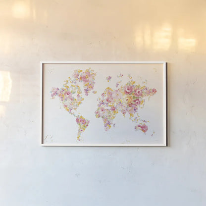Midsummer World - No Border by Danhui Nai. shown as a paper print in a white frame. Available as a archival giclee rolled canvas, fine art paper, or poster print. SKU 48401i.