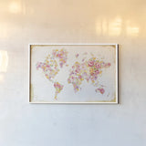 Midsummer World by Danhui Nai. shown as a paper print in a white frame. Available as a archival giclee rolled canvas, fine art paper, or poster print. SKU 26197i.