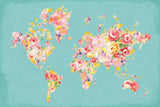 Midsummer World Turquoise by Danhui Nai. SKU 49368i. Archival Giclee Fine art print for wall decor.