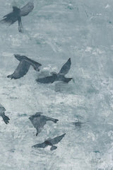 Migration Blue Panel III by Danhui Nai. SKU 90166h. Archival Giclee Fine art print for wall decor.