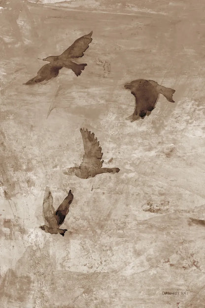 Migration Brown Panel I by Danhui Nai. SKU 94455h. Archival Giclee Fine art print for wall decor.