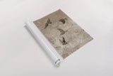 Migration Brown Panel I by Danhui Nai. shown as a rolled paper print. Available as archival giclee rolled canvas, fine art paper, or poster print. SKU 94455h.