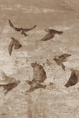 Migration Brown Panel II by Danhui Nai. SKU 94456h. Archival Giclee Fine art print for wall decor.