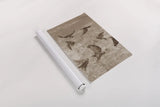 Migration Brown Panel II by Danhui Nai. shown as a rolled paper print. Available as archival giclee rolled canvas, fine art paper, or poster print. SKU 94456h.
