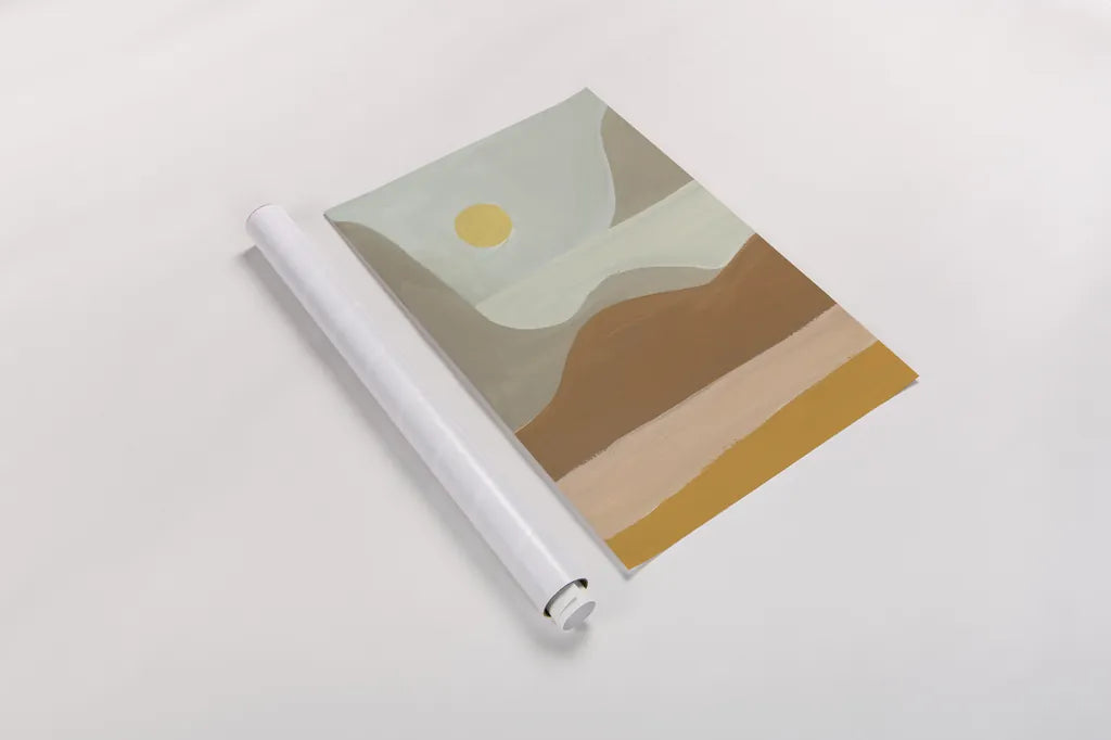 Mirage III Crop by Danhui Nai. shown as a rolled paper print. Available as archival giclee rolled canvas, fine art paper, or poster print. SKU 57238h.