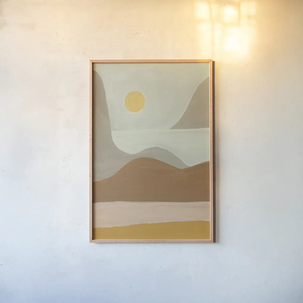 Mirage III Crop by Danhui Nai. shown as a paper print in a natural frame. Available as a archival giclee rolled canvas, fine art paper, or poster print. SKU 57238h.