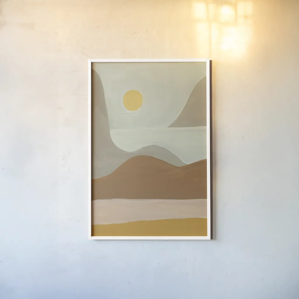 Mirage III Crop by Danhui Nai. shown as a paper print in a white frame. Available as a archival giclee rolled canvas, fine art paper, or poster print. SKU 57238h.