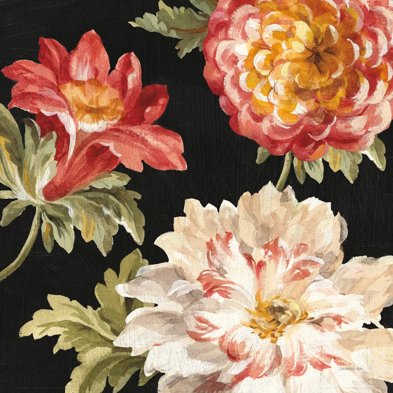 Mixed Floral IV Crop II by Danhui Nai. SKU 13547a. Archival Giclee Fine art print for wall decor.