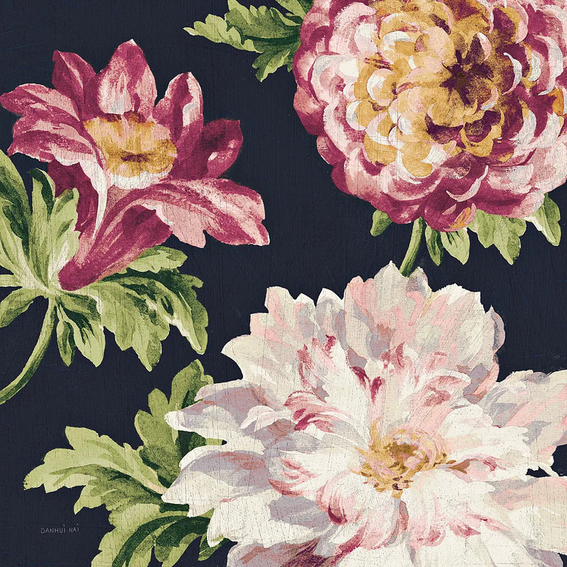 Mixed Floral IV Crop II Pastel by Danhui Nai. SKU 27972a. Archival Giclee Fine art print for wall decor.